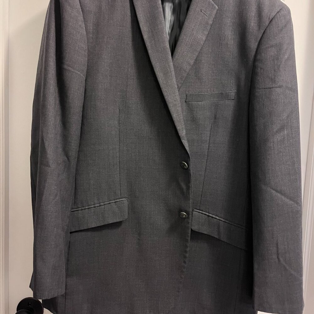 Bachrach Men's Navy Blue Suit